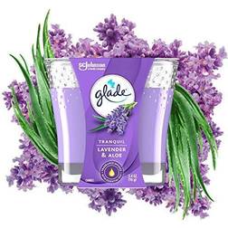 Glade Jar Candle Air Freshener, Tranquil Lavender & Aloe, 3.4