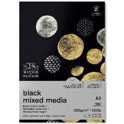 Winsor & Newton "Mixed Media black paper A3 25 sider