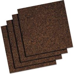 Cork Panel Bulletin Board, 4 Panels/Pack