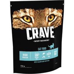 Crave Adult Salmon & Whitefish Dry Cat Food Economy Pack: 2