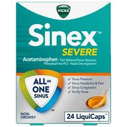 Vicks Sinex SEVERE, All-In-One Sinus Relief, Non-Drowsy, Sinus Decongestant