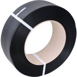 Z Plastbånd Sort Præget PP 12 mm x 1200 m