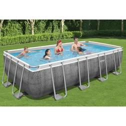 Bestway Piscine hors sol grise Rattan 549x274x122cm 1 piece (en)