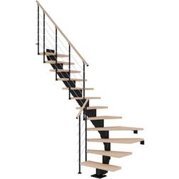 Dolle Hamburg Kvartsvingstrappe STYLE 6-Hvidolieret Eg-85-13