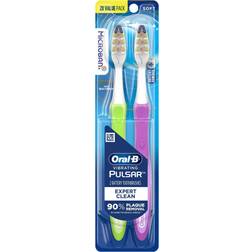 Oral-B Pulsar Expert Clean Battery Powered Toothbrush, Soft, 2 Count 2