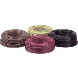 Lappkabel Lappetråd, 1,50 mm² sort blank kobbertråd, fintrådet PVC (4520011/100)