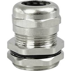 TRU Components TC-10302840 Kabelforskruning M25 Messing (forniklet) Metal 1 stk