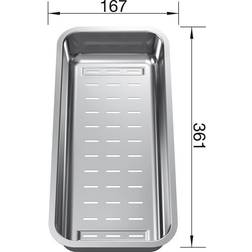 Blanco Vihanneskulho 167 x 361 x 55 mm RST
