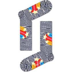 Happy Socks Shooting Stars Sock - Grey