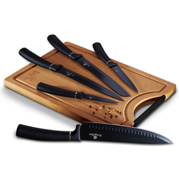 Berlinger Haus 6-PIECE KNIFE SET. BLACK SILVER Brødkniv