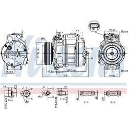 Ford Kompressor, klimaanlæg NISSENS 890419