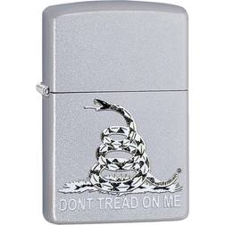 Zippo Don't Tread on Me Satin Chrome Pocket Lighter