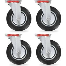 vidaXL Roulettes pivotantes 4 pcs 200 mm