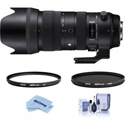 Sigma 70-200mm f/2.8 DG HSM TP Zoom Lens F/Nikon W/Hoya 82mm UV/CPL