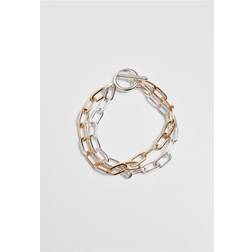 Urban Classics Armband - Tweekleurige Gelaagde Armband - Goudkleurig/Zilverkleurig