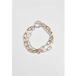 Urban Classics Bicolor Layering Bracelet gold/silver