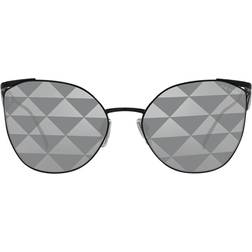 Prada PR 50ZS Cat Eye Sunglasses - Geometrica Nero