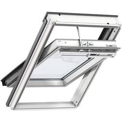 Velux Solare L 55 x H 78 cm Bianco Alluminio, Legno Finestra da Tetto Triplo vetro