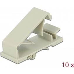 DeLock Kabelholder Metal 10 stk Sort