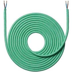 Nielsen Light Stofledning GrønHvid ZigZag 4 meter