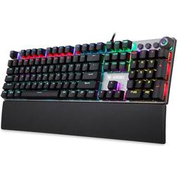 iBox IKGMK4 IKGMK4-Standard-USB-Mechanical-QWERTY-RGB LED-Black,Silver