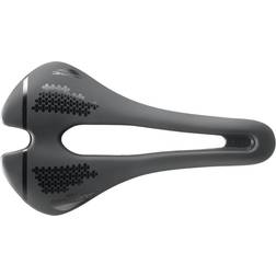 Selle San Marco Aspide Short Dynamic Racercykelsadel Krom-mangan Ram Mikrofiberfoder Högpresterande Anatomiskt Hål Storlek S3 Svart