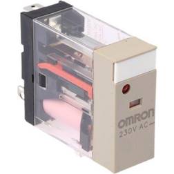 Omron Relæ, Plug-in, 5-pin, Spdt, 10a, Mech & Led-indikatorer, Label Facilitet G2r-1-sn 230ac(s)