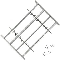 vidaXL Justérbart sikkerhedsgitter til vinduer 2 stk. 1000-1500 mm