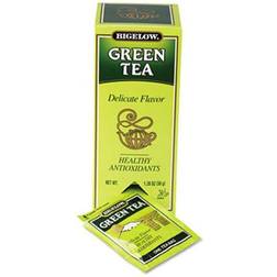 Bigelow Classic Green Tea Bags, 28/Box RCB00388