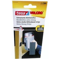 TESA Velcro sort ekstra stærk strips 50x100mm