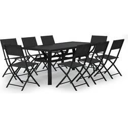 vidaXL 3102921 Juego de comedor de patio, 1 Mesa incl. 8 Sillas