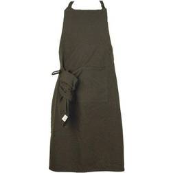 Fondaco Vide Apron Black, Beige, Green (90x63cm)