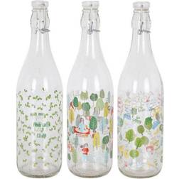 BigBuy Home Lella Save the Earth Water Bottle 3pcs 1L