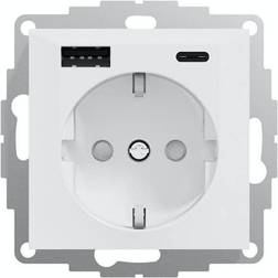 Elko Ladduttag USB A C 3A Schuco RV