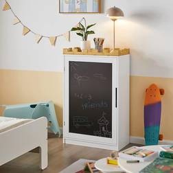 KMB43-W Commode Pour Enfants Chambre d'enfant Avec Tableau Noir