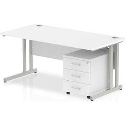 Dynamic 1400 Straight Cantilever Workstation 500 Writing Desk