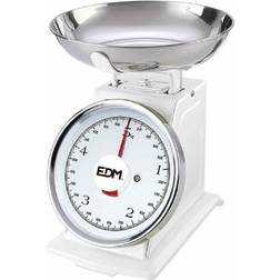 Edm Báscula De Cocina Retro Blanco 5 kg 20.5 x 4 cm