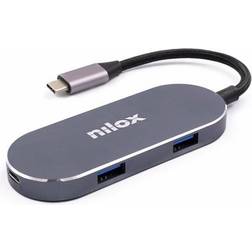 Nilox USB C Auf USB 3.0 Hub