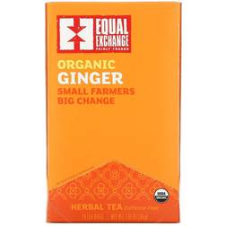 Equal Exchange Organic Tea Caffeine Free Ginger 20 Tea 20pcs