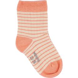 Minipop MiniPop Strømper, Dark peach/cream 23-26