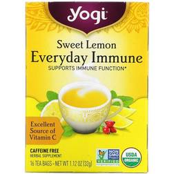 Yogi Tea Sweet Lemon Everyday Immune Caffeine Free 16 Tea