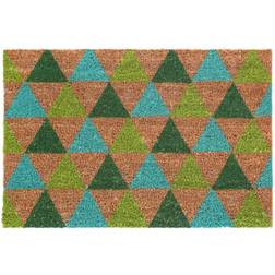 Premier Housewares Multicoloured Doormat Blue, Black, Green