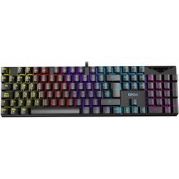 Krom Teclado Juego USB QWERTY Inglés Negro