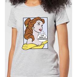 Disney Beauty And The Beast Princess Pop Art Belle Women's T-Shirt Grey S