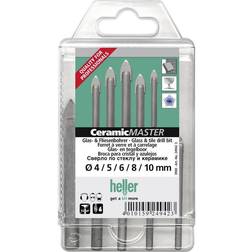 Heller QuickBit CeramicMaster 24942 Glas- og fliseborsæt 5 dele 1/4 (6,3 mm) 1 Set