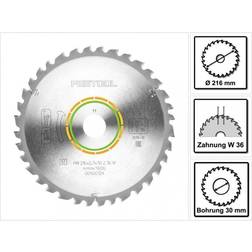 Festool 500124 Universal Saw Blade 216x2,3x30 W36, Multi-Colour