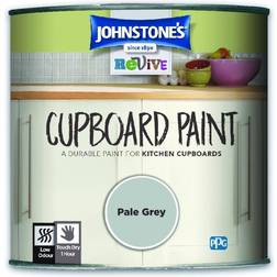 Johnstones Pale Grey Revive Cupboard Paint Wood Paint Pale Grey 0.75L