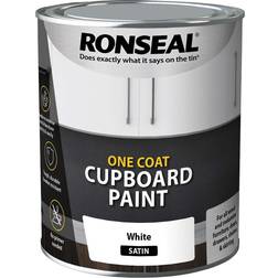 Ronseal One Coat Cupboard Paint Wood Paint White 0.75L