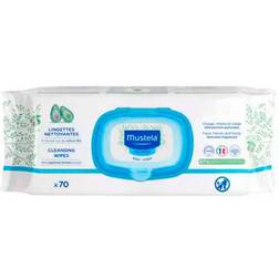 Mustela 120842 3x70u Diaper Change Wipes White White