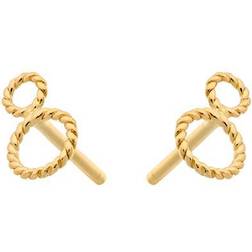 Pernille Corydon Twisted Earstick - Gold